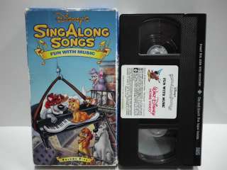 SING ALONG SONGS FUN WITH MUSIC DISNEY VHS VIDEO 012257763034  