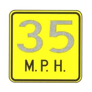  MPH sign (to customize) Sign Patio, Lawn & Garden