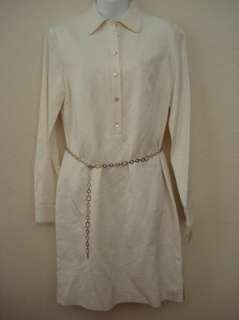 ANNE KLEIN NY Classic Shirt Dress Sz 4 NWT $350  