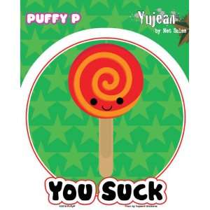  Puffy P   You Suck Swirling Lollipop   Sticker / Decal 