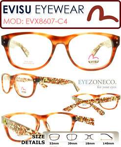 EyezoneCo​ EVISU Full Rim Frame Eyeglass EVX8607 C4 TOR  