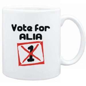  Mug White  Vote for Alia  Female Names Sports 