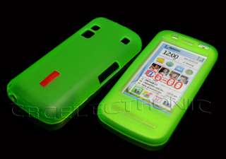 New Green TPU matte gel skin case cover for Nokia C6 00  