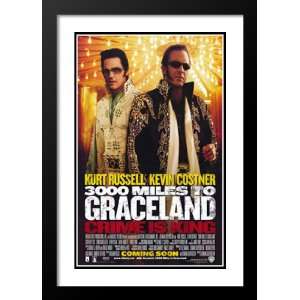 3000 Miles to Graceland 20x26 Framed and Double Matted Movie Poster 