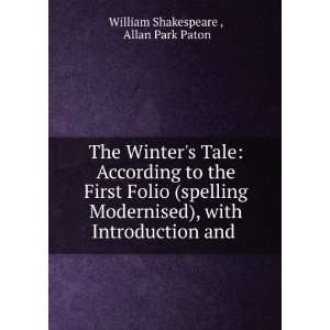   with Introduction and . Allan Park Paton William Shakespeare  Books