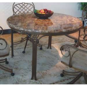  Sunset Trading AF 1019 10   Allegra Stone and Metal Dining 