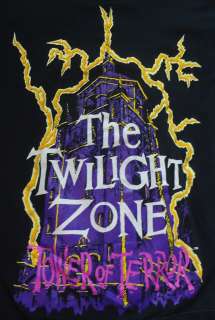 Vtg Twilight Zone the Tower of Terror MGM Studios T Shirt Large L cbs 