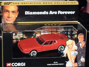 Corgi Ford Mustang March I James Bond 007 Movie MIB  