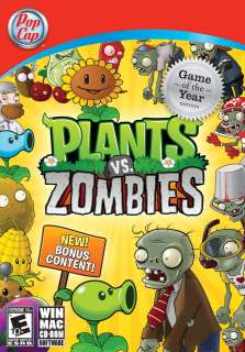 PLANTS VS ZOMBIES (GAME OF THE YEAR ED) PC MAC *NEW* 899274001673 