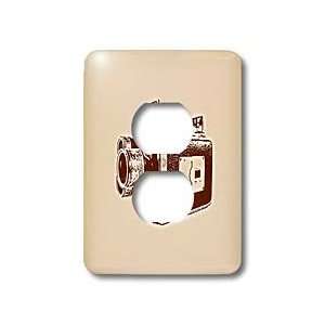   super 8 video camera   Light Switch Covers   2 plug outlet cover Home