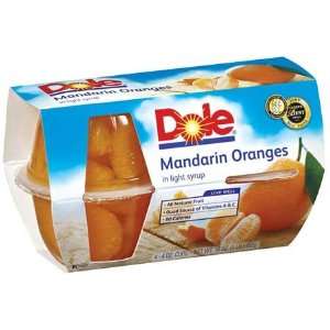   Mandarine Oranges Fruit Bowl in Light Syrup 4   4 oz cups (Pack of 6