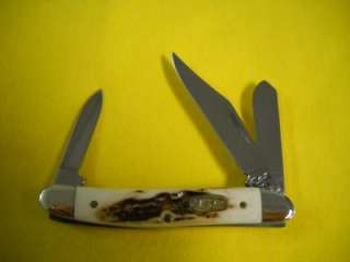   XX 1999 1 Dot Vintage Stag Stockman with Oval Shield 0218 Knife NEW