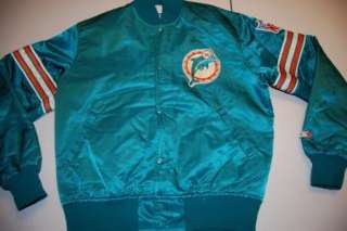 Vintage DAMAGE Miami Dolphins STARTER jacket Medium DAMAGED  