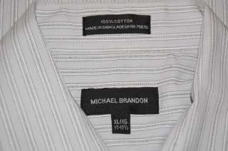 MICHAEL BRANDON BLACK GRAY COTTON SHIRT MENS XL 17 17.5  