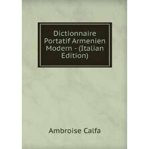   Portatif Armenien Modern   (Italian Edition) Ambroise Calfa Books