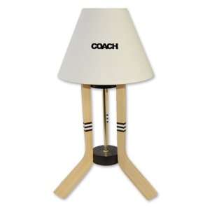   Hockey Sticks & Puck Desk Top Hockey Lamp (Coach)