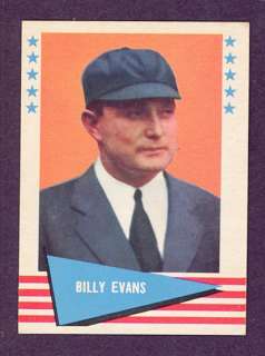 1961 Fleer #22 Billy Evans (NM/MT) *200681  