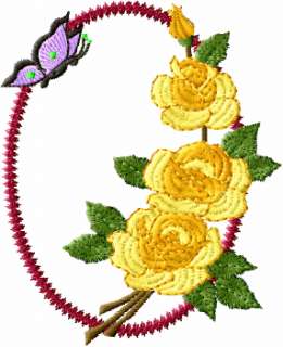 Beauty Of Flowers machine embroidery designs 4x4 hoop  