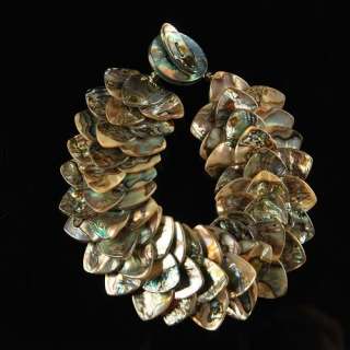 1032 Abalone beaded Shell bracelet 9  