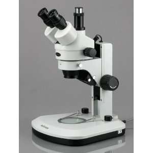  7X 45X Track Stand Stereo Zoom Trinocular Microscope with 