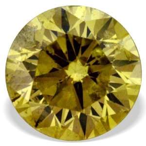   21 Ctw Canary Yellow Round Natural Loose Diamond For Ring Jewelry