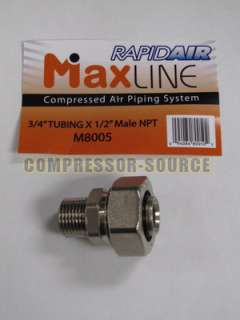RapidAir MaxLINE piping 1/2 NPT adaptor fitting M8005  