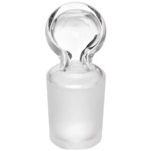 Chemglass CG 3000 08 Pennyhead Hollow Stopper, with Closed Bottom, 45 