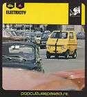 1970s ZAGATO ZELE 1000 Electric Car PICTURE AUTO CARD