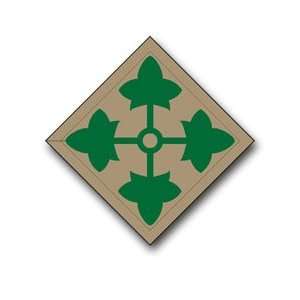  US Army 4th Infantry Division Patch Decal Sticker 3.8 6 