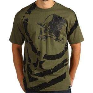  Metal Mulisha Take Over T Shirt   2X Large/Military Green 