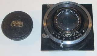 This aVintage Zeiss Tessar 14.5 f/11.5cm Lens with Comptur Shutter.