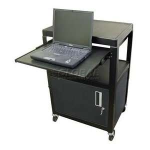  Buhl Steel Audio Visual Cart With Cabinet And Pull Out 