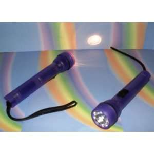   Small Purple Flashlight with 2 AA Heavy Duty Batteries Toys & Games
