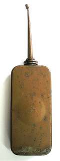 COPPER OIL CAN OLD FRENCH ANTIQUE CIRCA 1900 1910  