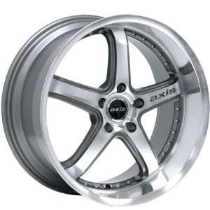 19x9.5 Axis Shine (Machine Face w/ Graphite Accents & Polished Lip 