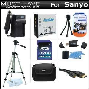  32GB Accessory Kit For Sanyo VPC CG20 High Definition 
