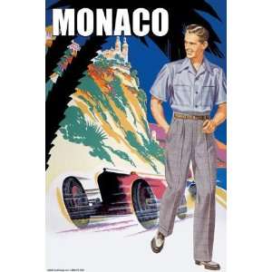   By Buyenlarge Monaco Mens 50s Fashion II 20x30 poster