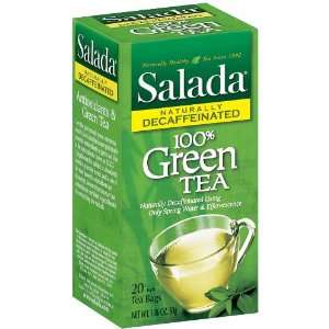 Salada Decaf Green Tea (20 Count Box)  Grocery & Gourmet 