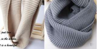   Long Warm Knit Hood Cowl Warmer Winter Neck Scarf Shawl 1084  