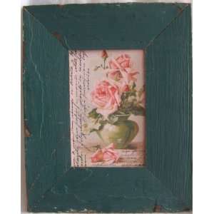  Recycled Relics LLC Reclaimed Wood Molding Frame Green 4 x 