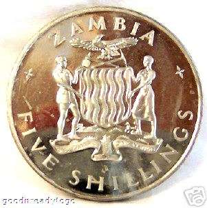 other side shows the Zambia seal (which includes its mottoONE ZAMBIA 