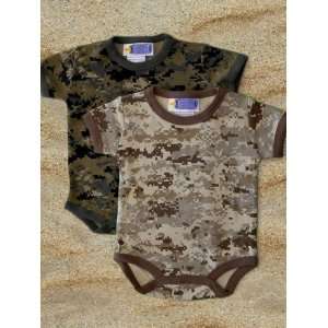 5502 USMC Marine Corps 2pk Desert Camo and Woodland Camo Outfits Baby 
