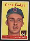 Gene Fodge Chicago Cubs 1958 Topps Card #449