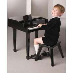  Schylling Black Lacquer Baby Grand Electronic Childs 