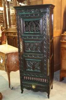 French Gothic Cabinet Tall Narrow Model 19th Century  