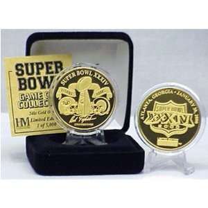  24kt Gold Super Bowl XXXIV flip coin 