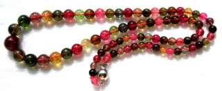 Natural Tourmaline Round Beads Necklace 5mm~10mm18  