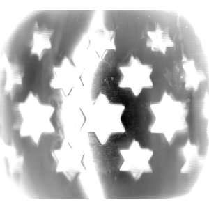  Six point star Silvery candle hold. 