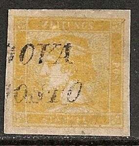 Austria 1851 YV Journalstamp 2 reprint CANC VF  