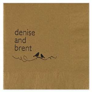  Denise and Brent on Beverage Napkins 